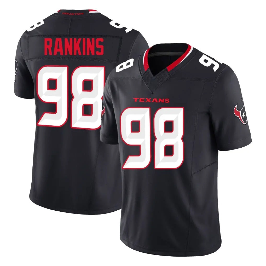 harde H.Texans #98 Sheldon Rankins Player Navy Limited Alternate Vapor F.U.S.E. Home Game Stitched Jerseys