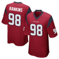 harde H.Texans #98 Sheldon Rankins Player Red Home Game Stitched Jerseys