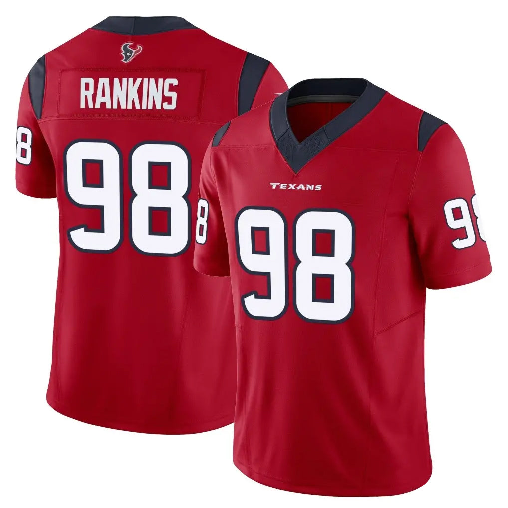 harde H.Texans #98 Sheldon Rankins Player Red Limited Vapor F.U.S.E. Home Game Stitched Jerseys