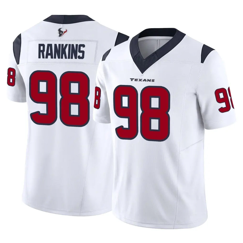 harde H.Texans #98 Sheldon Rankins Player White Limited Vapor F.U.S.E. Home Game Stitched Jerseys