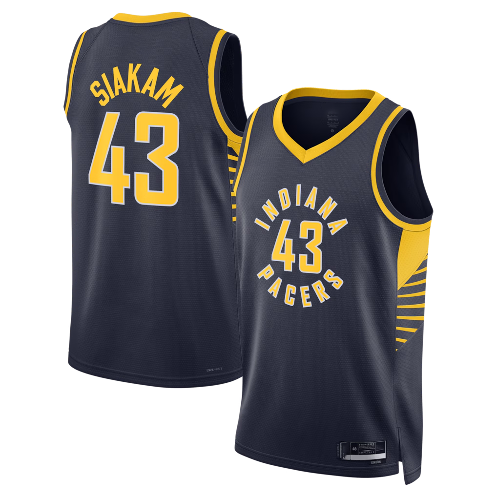 harde I.Pacers #43 Pascal Siakam Navy Swingman Jerseys - Icon Edition