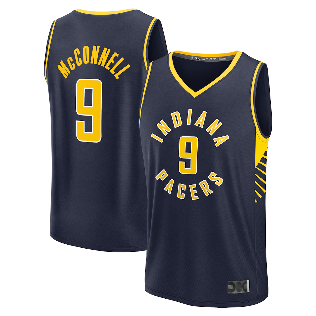 harde I.Pacers #9 T.J. McConnell  Navy Fast Break Replica Player Jerseys - Icon Edition