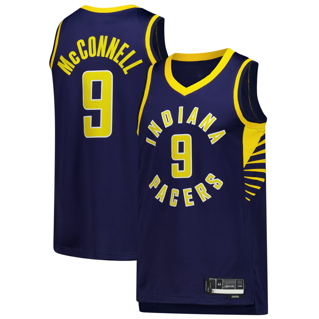 harde I.Pacers #9 T.J. McConnell Navy Swingman Jerseys - Icon Edition