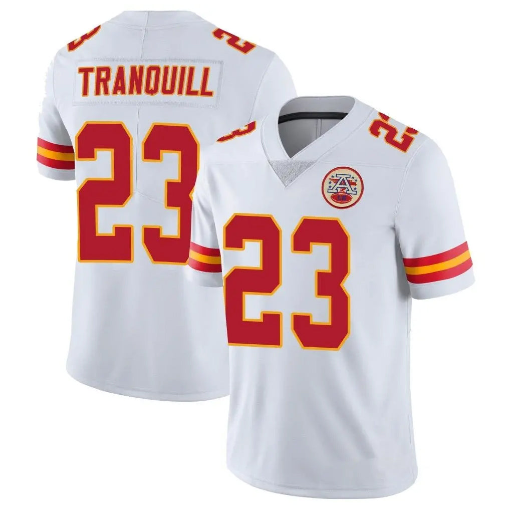 harde KC.Chiefs #23 Drue Tranquill Player White Limited Vapor Untouchable Home Game Stitched Jerseys
