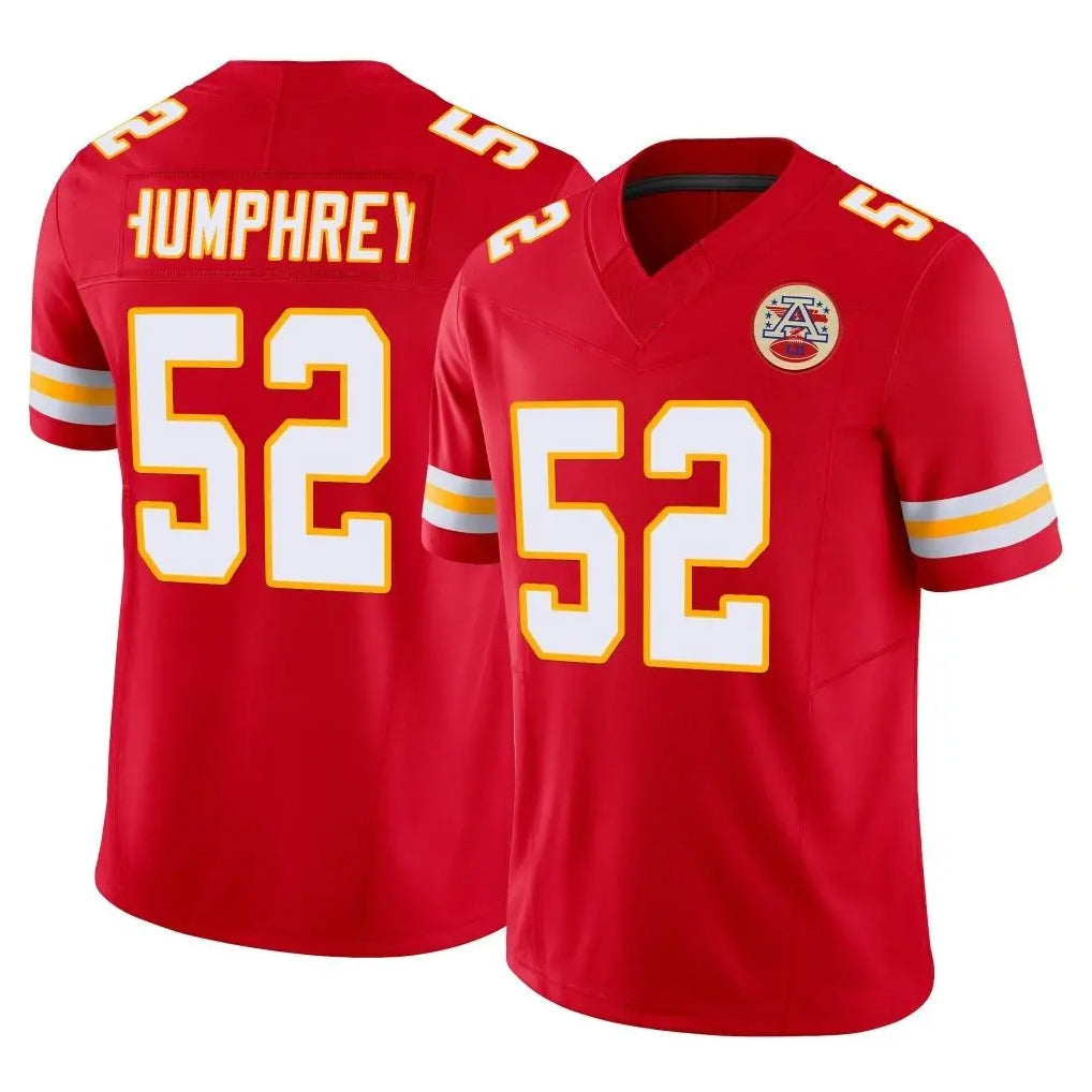 harde KC.Chiefs #52 Creed Humphrey Player Red Limited Vapor F.U.S.E. Home Game Stitched Jerseys