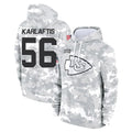 harde KC.Chiefs #56 George Karlaftis Player Arctic Camo Salute to Service Hoodies Limited Game Stitched Jerseys
