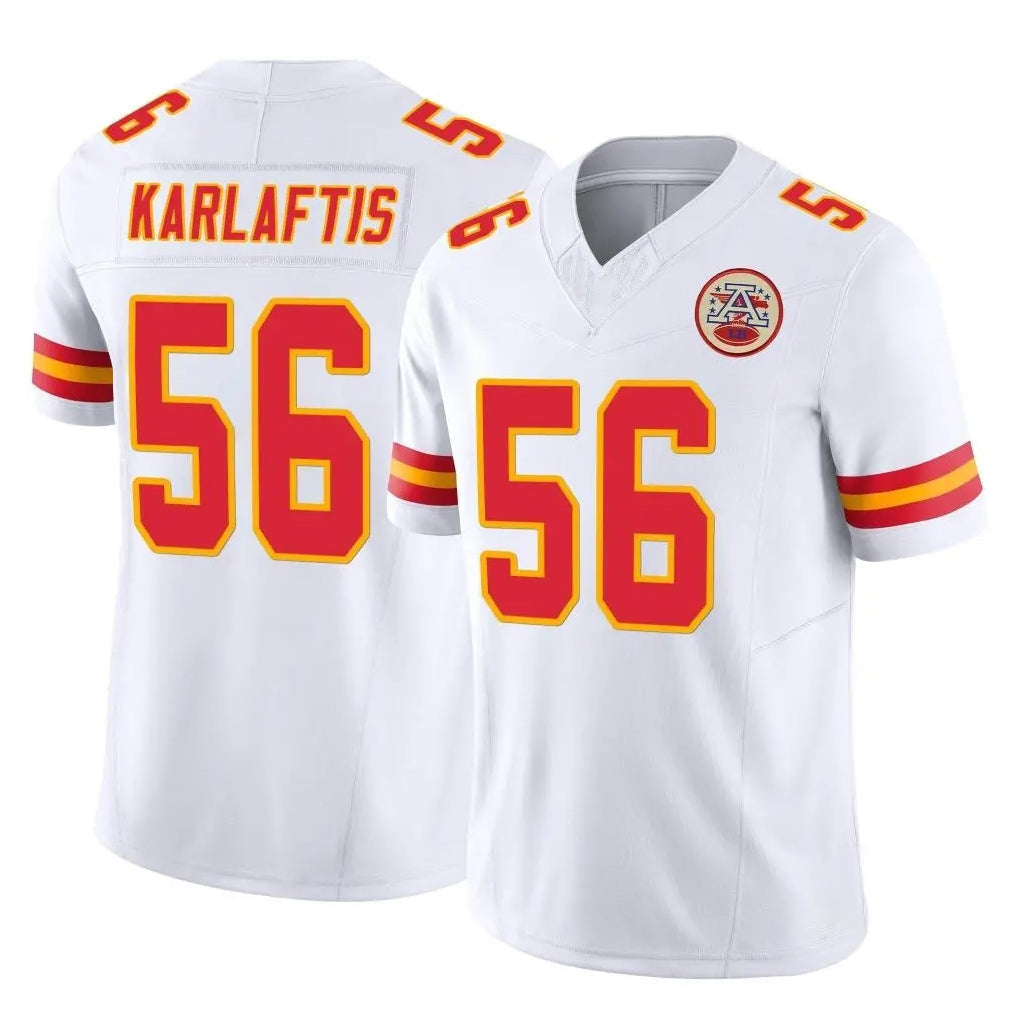 harde KC.Chiefs #56 George Karlaftis Player White Limited Vapor F.U.S.E. Home Game Stitched Jerseys