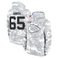 harde KC.Chiefs #65 Trey Smith Player Arctic Camo Salute to Service Hoodies Limited Game Stitched Jerseys