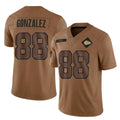 harde KC.Chiefs #88 Tony Gonzalez Player Brown Salute To Service Limited Stitched Jerseys