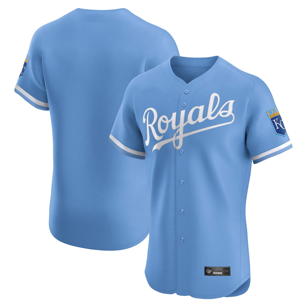 harde KC.Royals Light Blue Alt Limited Elite Blank Player Stitched Jerseys