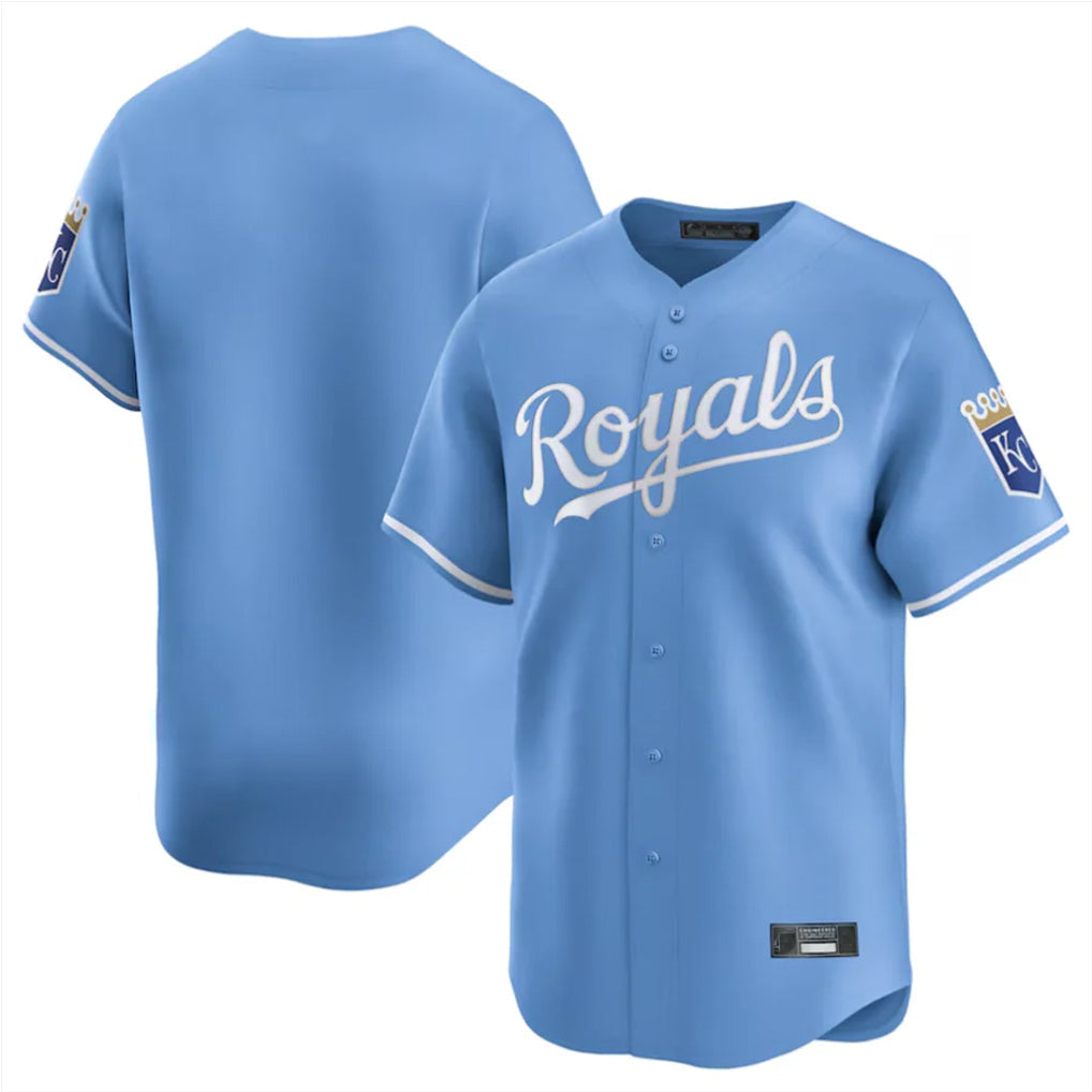 harde KC.Royals Light Blue Alt Limited Home Blank Player Stitched Jerseys