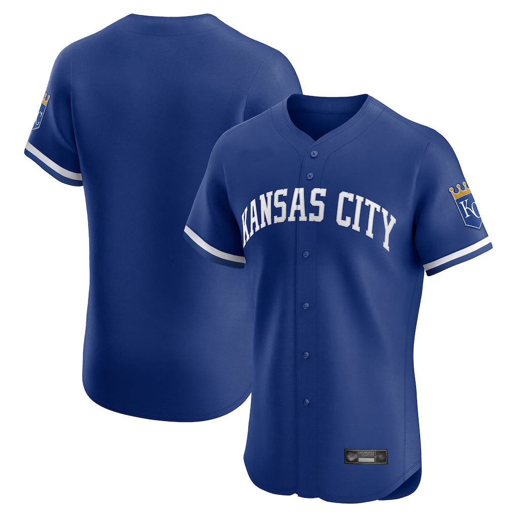 harde KC.Royals Royal Limited Elite Home Blank Player Stitched Jerseys