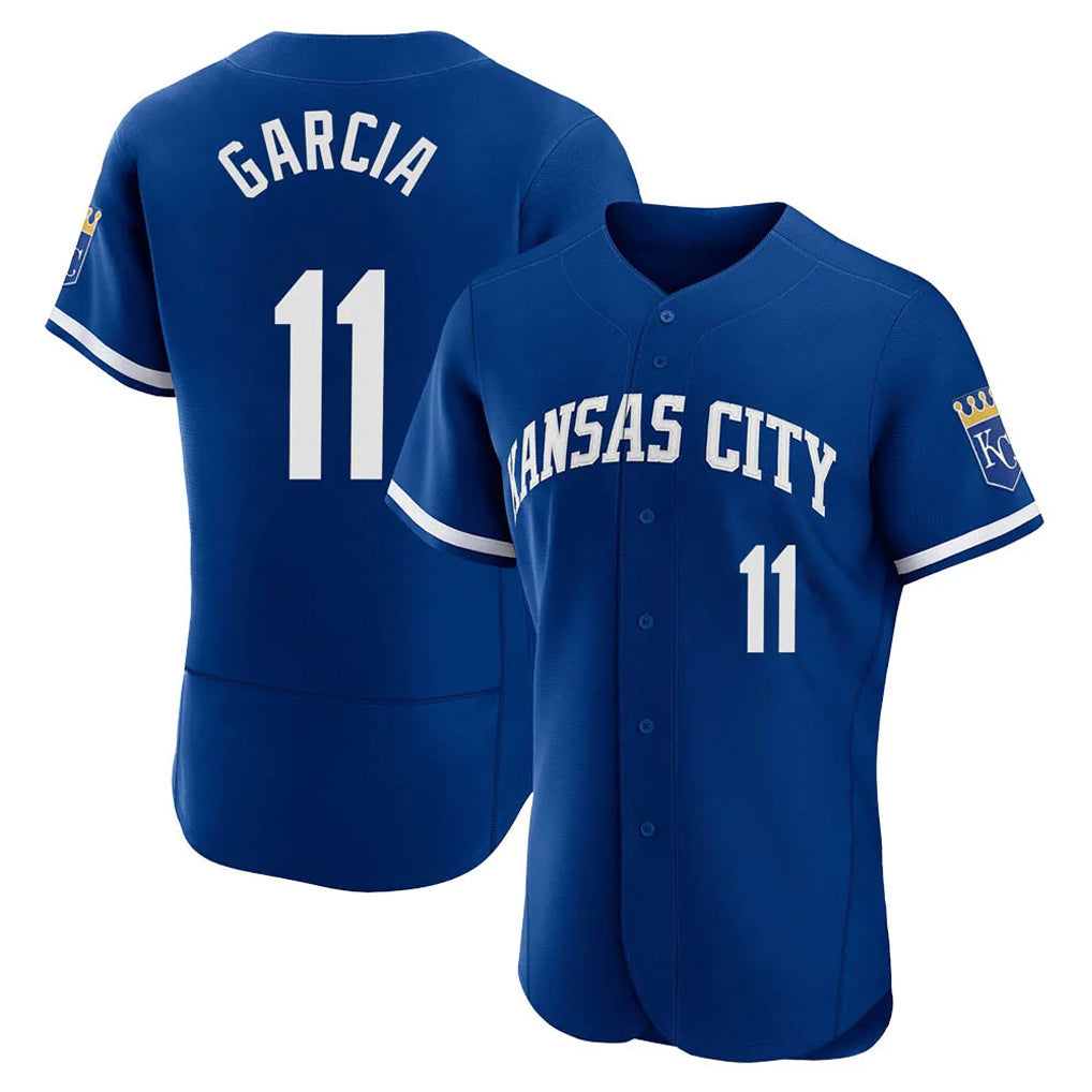 harde KC.Royals #11 Maikel Garcia Player Royal City Connect Limited Elite Home Game Stitched Jerseys