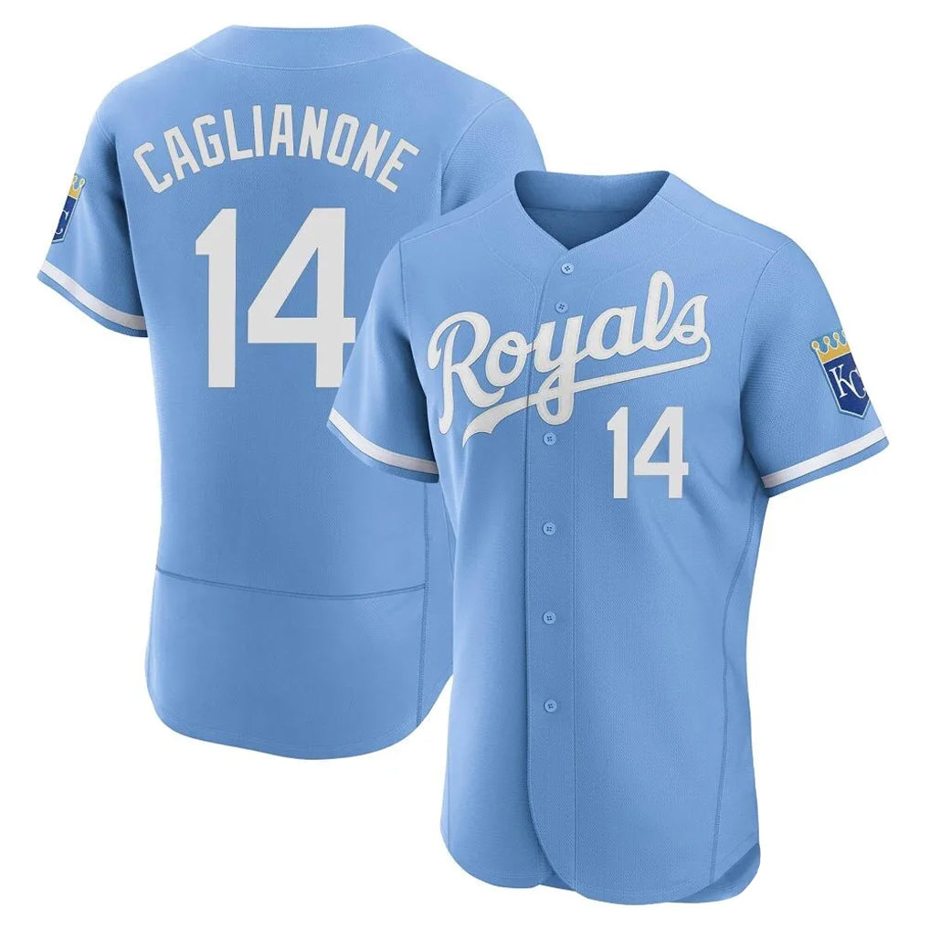 harde KC.Royals #14 Jac Caglianone Player Light Blue Alt Limited Elite Home Stitched Jerseys