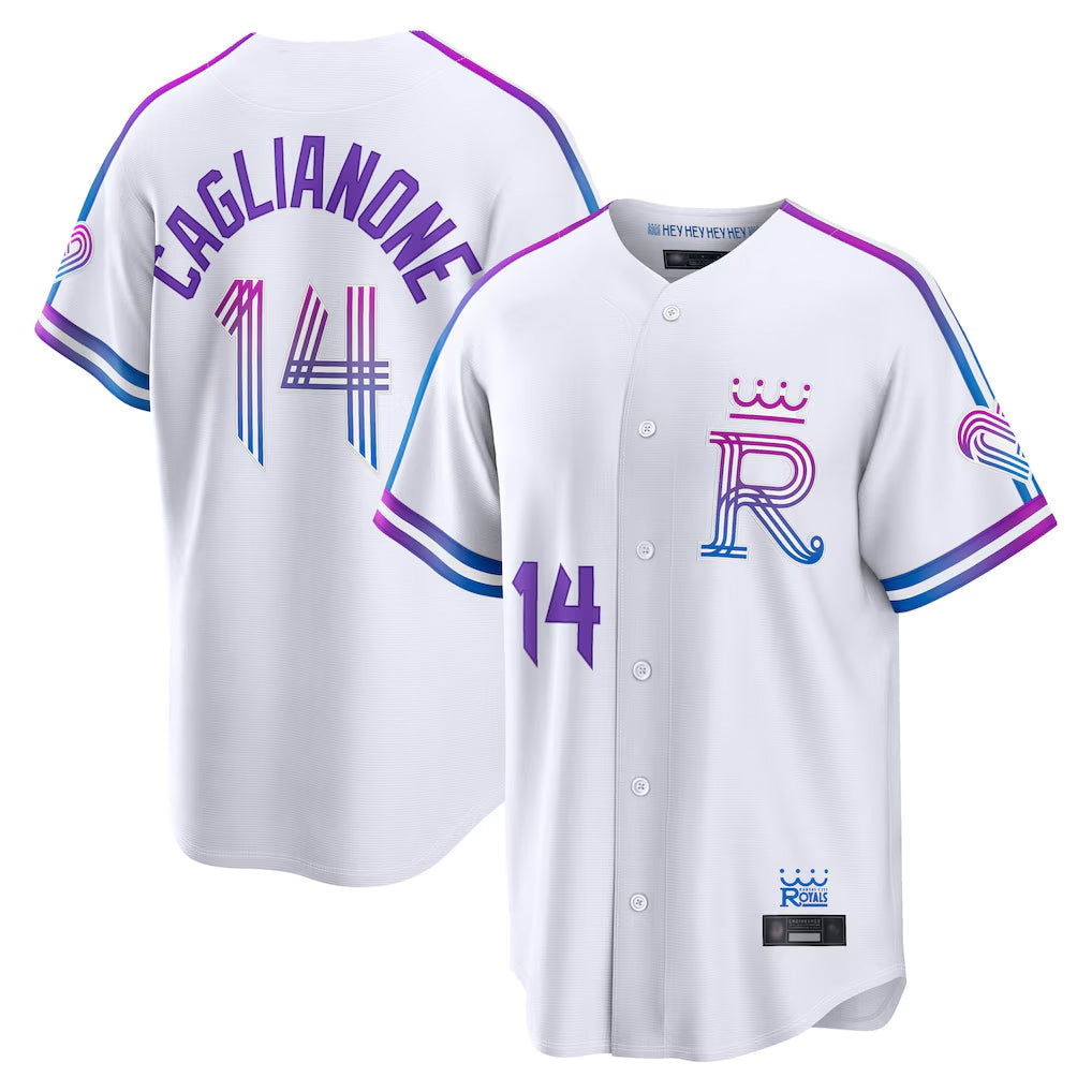 harde KC.Royals #14 Jac Caglianone Player White 2026 City Connect Limited Home Stitched Jerseys