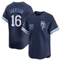 harde KC.Royals #16 Bo Jackson Player Navy City Connect Limited Home Stitched Jerseys