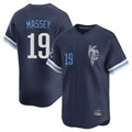 harde KC.Royals #19 Michael Massey Player Navy City Connect Limited Home Stitched Jerseys