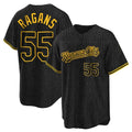 harde KC.Royals #55 Cole Ragans Player Black Snake Skin City Game Stitched Jerseys