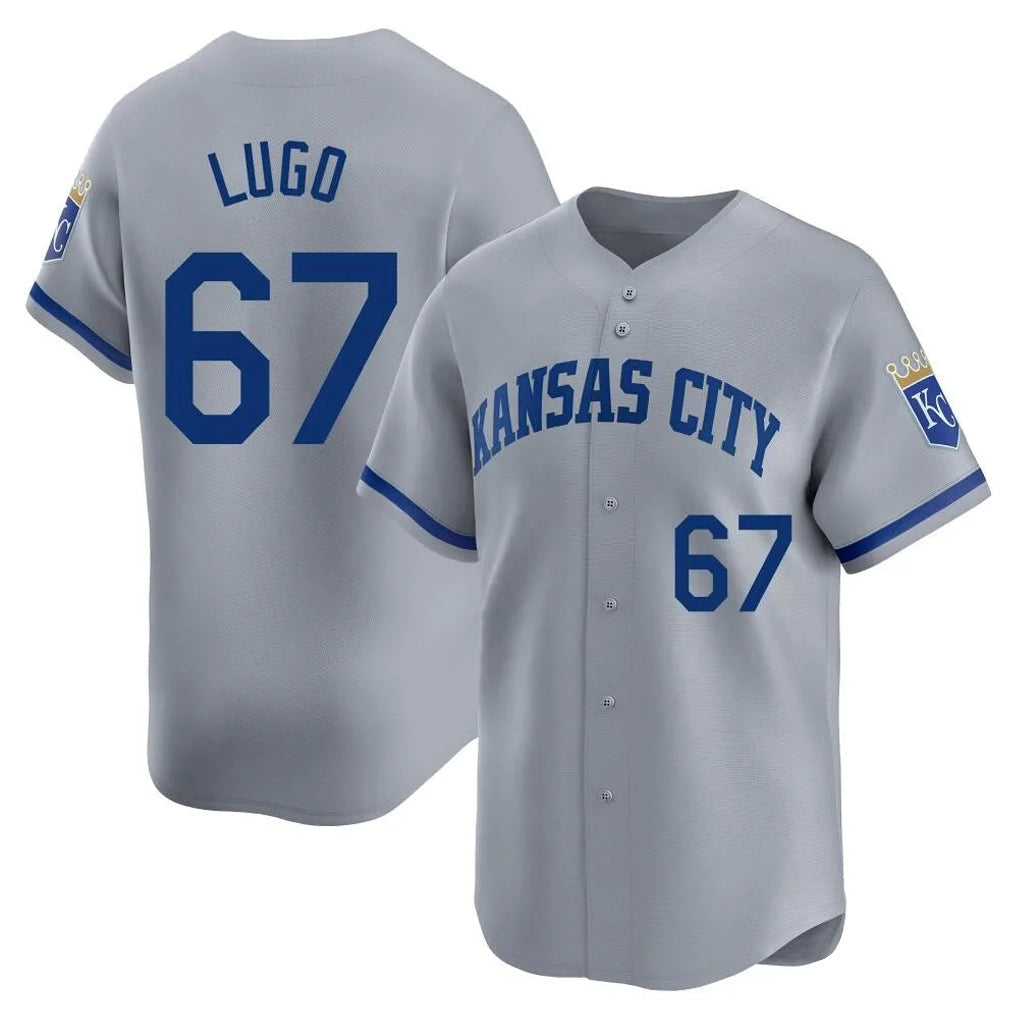 harde KC.Royals #67 Seth Lugo Player Gray Limited Home Stitched Jerseys