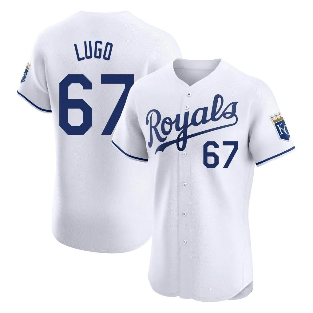 harde KC.Royals #67 Seth Lugo Player White Alt Limited Elite Home Stitched Jerseys