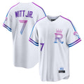 harde KC.Royals #7 Bobby Witt Jr. Player White 2026 City Connect Limited Home Stitched Jerseys