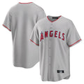 harde LA.Angels Gray Home Game Blank Player Stitched Jerseys