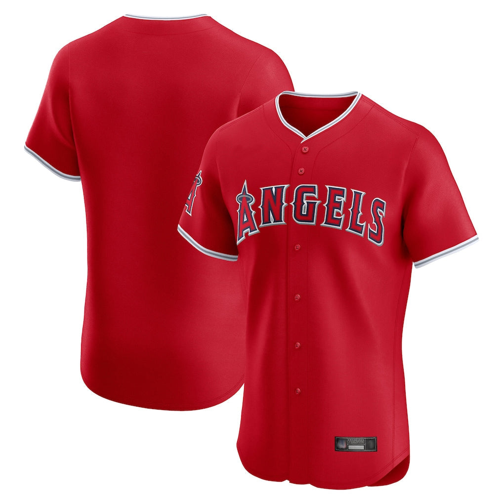harde LA.Angels Red Home Limited Elite Blank Player Stitched Jerseys
