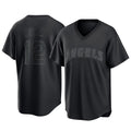 harde LA.Angels #12 Jorge Soler Player Black Pitch Fashion T-shirt Stitched Jerseys