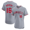 harde LA.Angels #16 Yusei Kikuchi Player Gray Home Limited Elite Stitched Jerseys