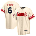 harde LA.Angels #6 Anthony Rendon Player Cream City Connect Home Stitched Jerseys