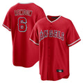 harde LA.Angels #6 Anthony Rendon Player Red Home Game Stitched Jerseys