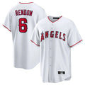 harde LA.Angels #6 Anthony Rendon Player White Home Game Stitched Jerseys