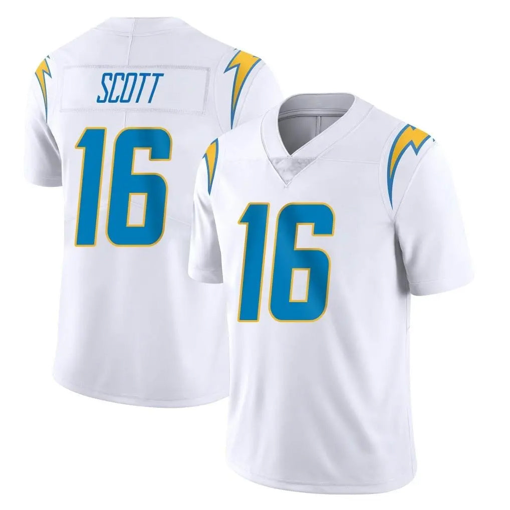 harde LA.Chargers #16 J.K. Scott Player White Limited Vapor Untouchable Home Game Stitched Jerseys