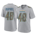 harde LA.Chargers #48 Bud Dupree Player Gray Atmosphere Fashion Home Game Stitched Jerseys