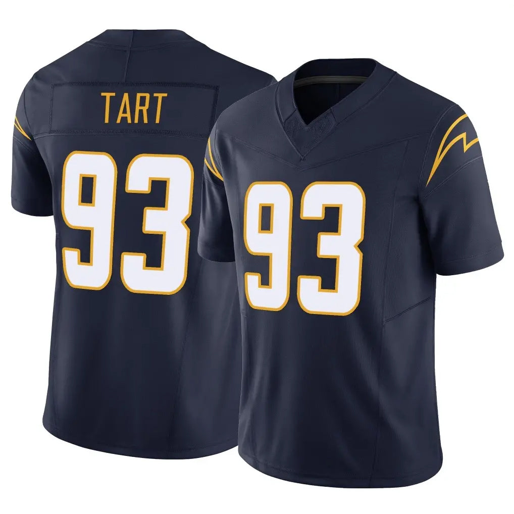 harde LA.Chargers #93 Teair Tart Player Navy Limited Vapor F.U.S.E. Home Game Stitched Jerseys