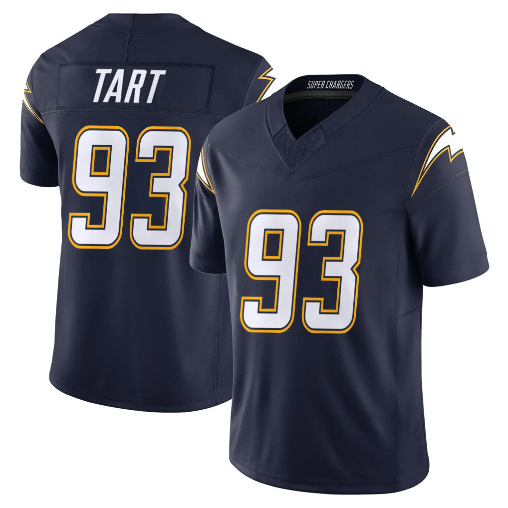 harde LA.Chargers #93 Teair Tart Player Navy Vapor F.U.S.E. Limited Home Game Stitched Jerseys