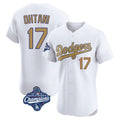 harde LA.Dodgers #17 Shohei Ohtani Player Gold World Series Meet Limited Elite Home Stitched Jerseys