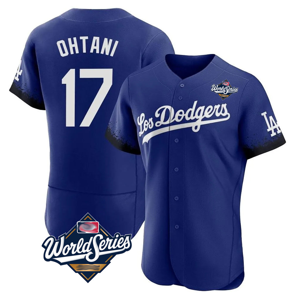 harde LA.Dodgers #17 Shohei Ohtani Player Royal World Series City Connect Elite Home Stitched Jerseys