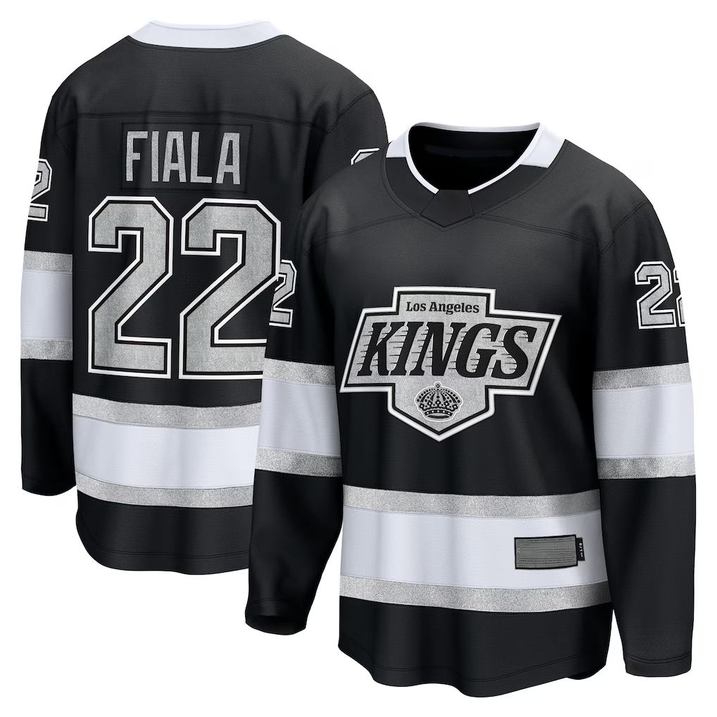 harde LA.Kings #22 Kevin Fiala Black Home Breakaway Jerseys