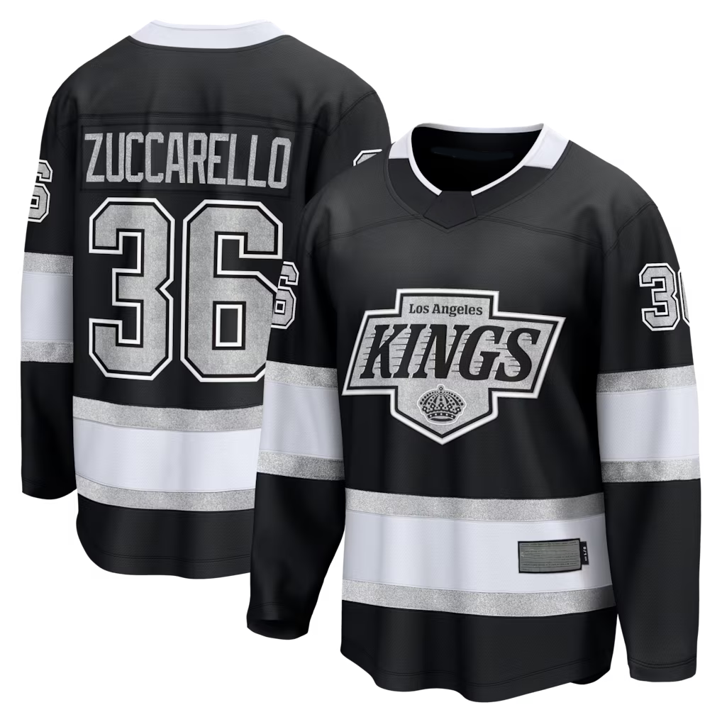 harde LA.Kings #36 Mats Zuccarello Black Home Breakaway Jerseys