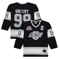 harde LA.Kings #99 Wayne Gretzky Black 1992-93 Power Play Jerseys