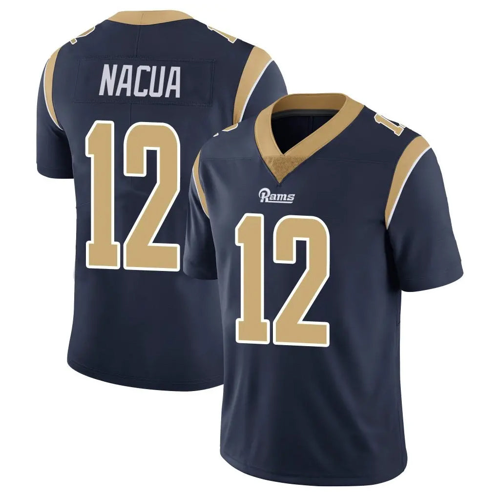 harde LA.Rams #12 Puka Nacua Player Navy Limited Vapor Untouchable Home Game Stitched Jerseys