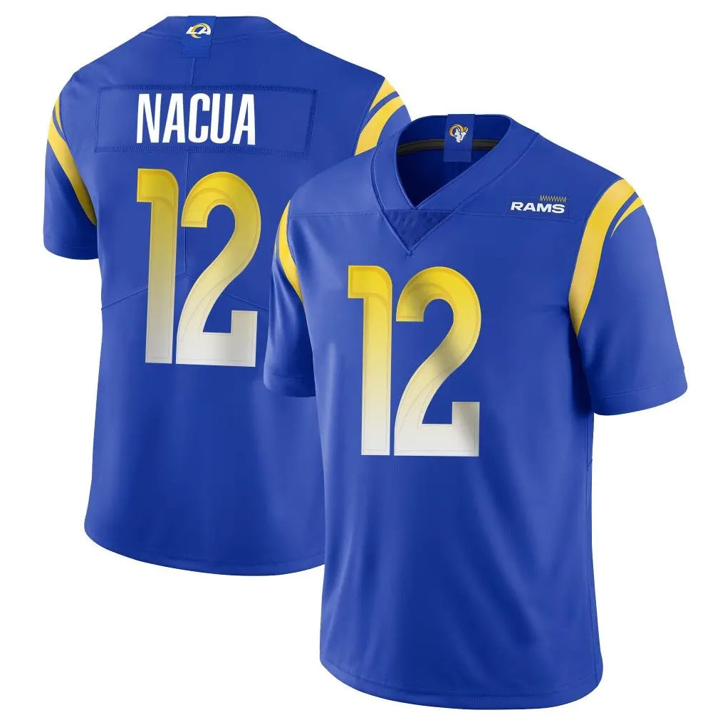 harde LA.Rams #12 Puka Nacua Player Royal Limited Vapor Untouchable Home Game Stitched Jerseys