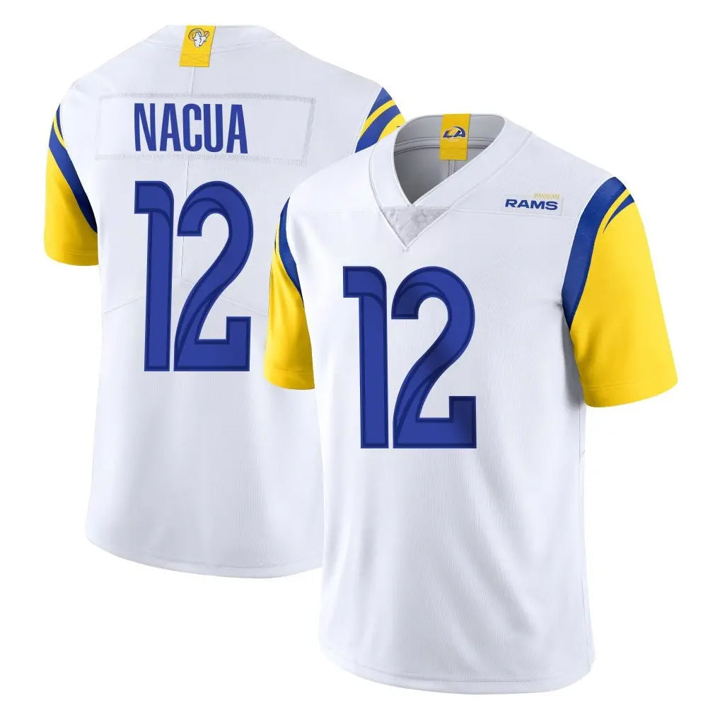 harde LA.Rams #12 Puka Nacua Player White Limited Vapor Untouchable Home Game Stitched Jerseys