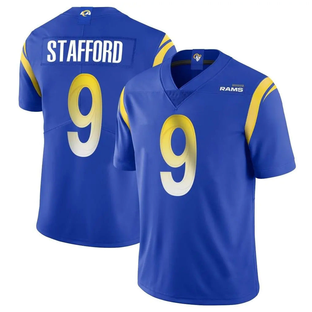 harde LA.Rams #9 Matthew Stafford Player Royal Limited Vapor Untouchable Home Game Stitched Jerseys