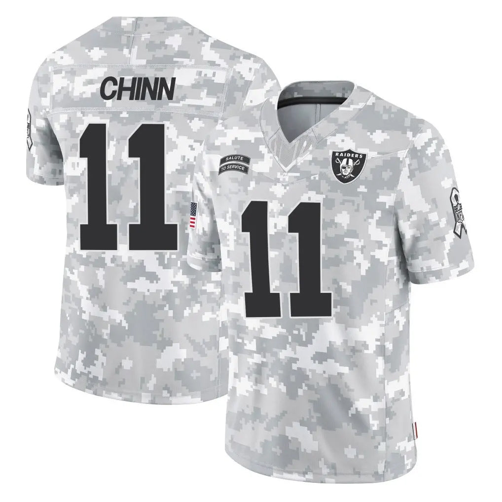 harde LV.Raiders #11 Jeremy Chinn Player Arctic Camo Salute To Service Limited Game Stitched Jerseys