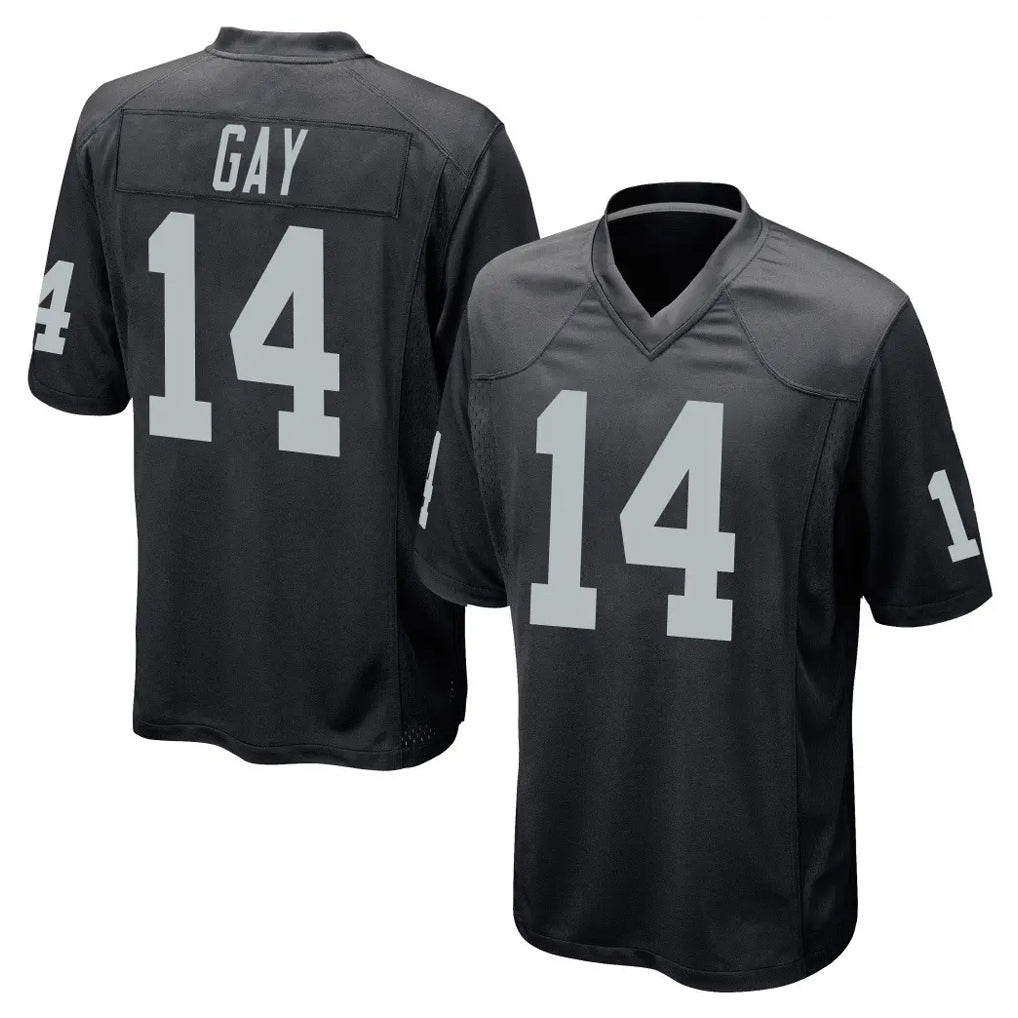 harde LV.Raiders #14 Matt Gay Player Black Home Game Stitched Jerseys