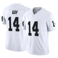 harde LV.Raiders #14 Matt Gay Player White Limited Vapor F.U.S.E. Home Game Stitched Jerseys