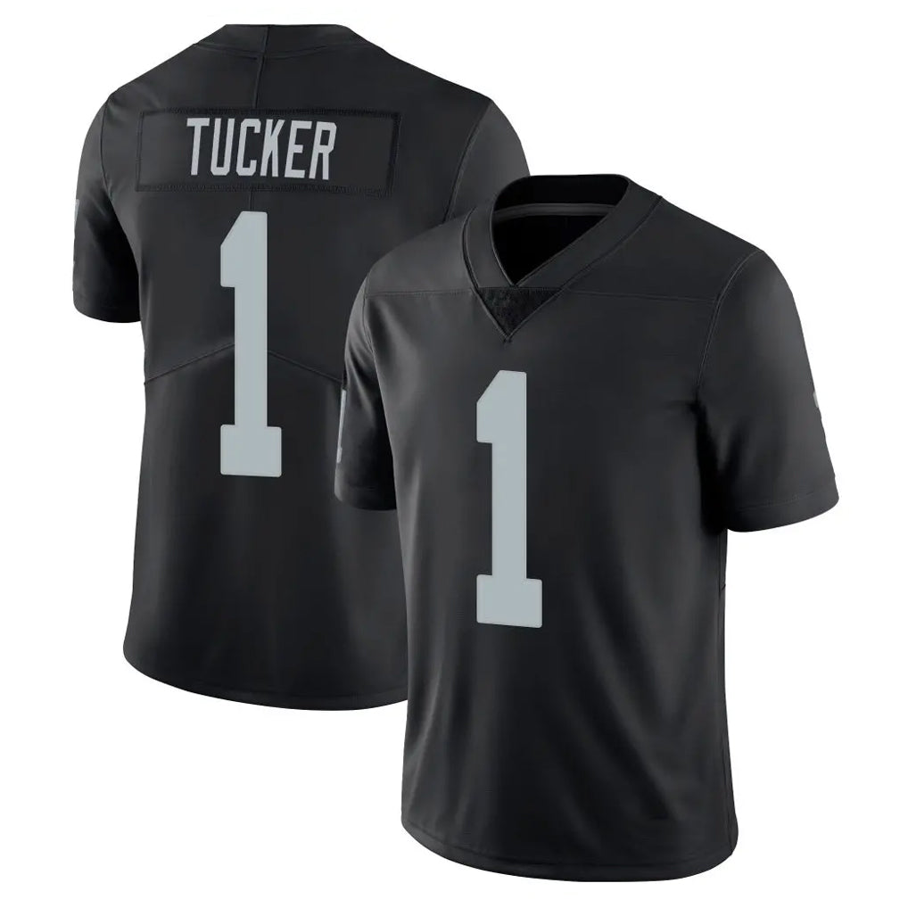 harde LV.Raiders #1 Tre Tucker Player Black Limited Vapor Untouchable Home Game Stitched Jerseys
