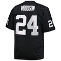 harde LV.Raiders #24 Charles Woodson Mitchell & Ness Black Big & Tall 1998 Retired Player Replica Jersey